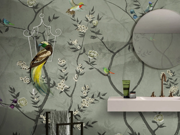 ORIENTAL GARDEN - Washable glass-fibre or vinyl wallpaper by N.O.W. Edizioni - view 2